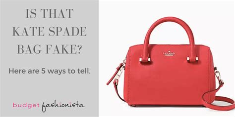 how to tell a fake kate spade bag|kate spade authentication guide.